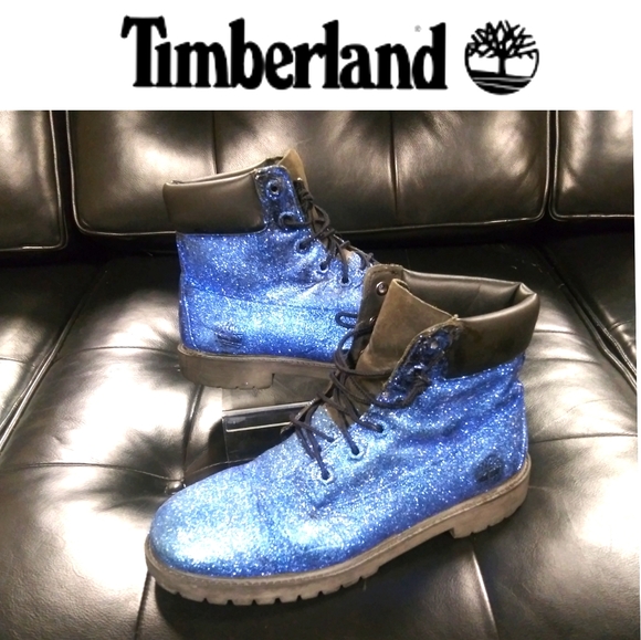 black glitter timberlands